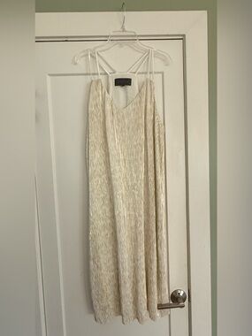 Anthropologie Shae Metallic Dress Size Medium